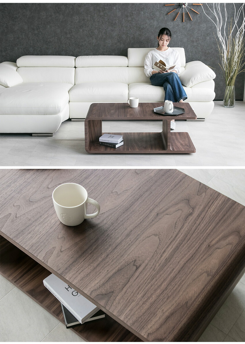 楽天市場】【送料無料】 センターテーブル ウォールナット 高級感