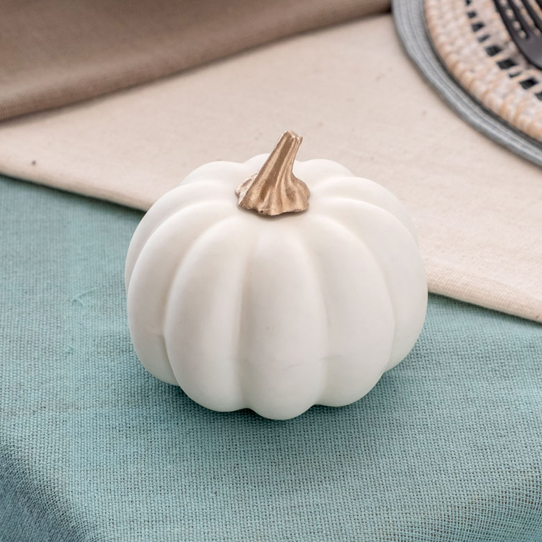 楽天市場】パンプキン オブジェ ホワイト Sサイズ 2個入り
