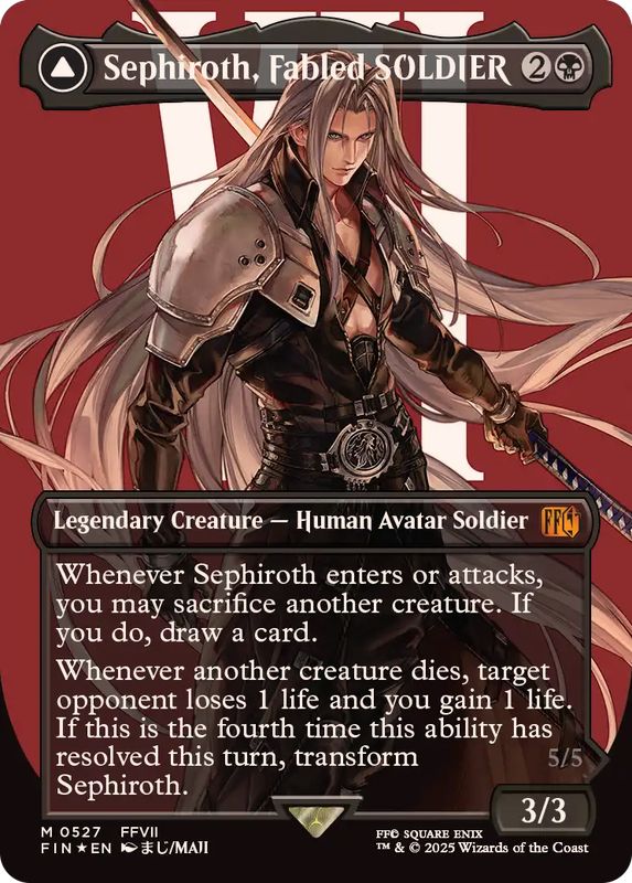 サージFOIL)威名のソルジャー、セフィロス/Sephiroth, Fabled SOLDIER