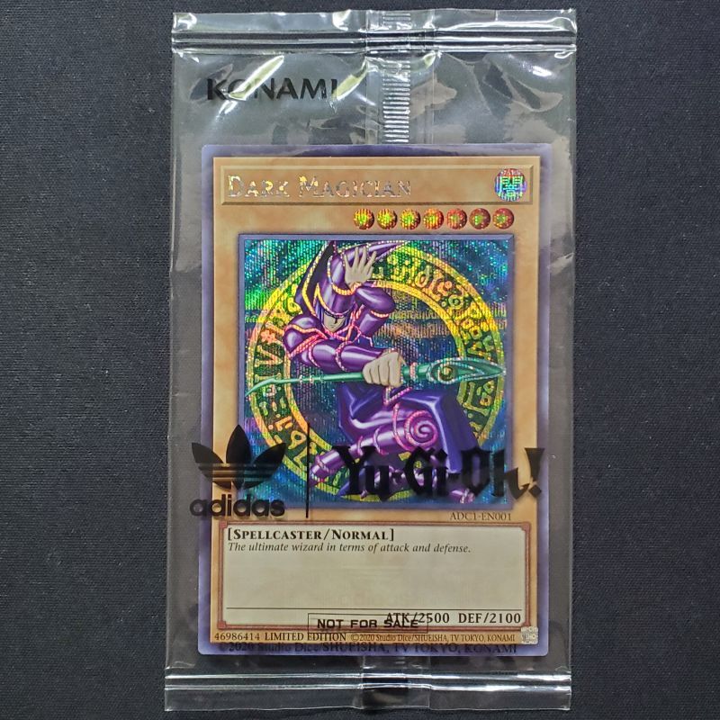 遊戯王 ブラック・マジシャン 英語版 シークレット アディダス 未開封