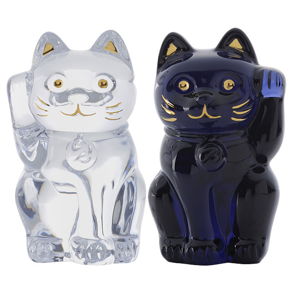 まねき猫 クリア＆ミッドナイトセット | 商品詳細 | 高島屋オンライン