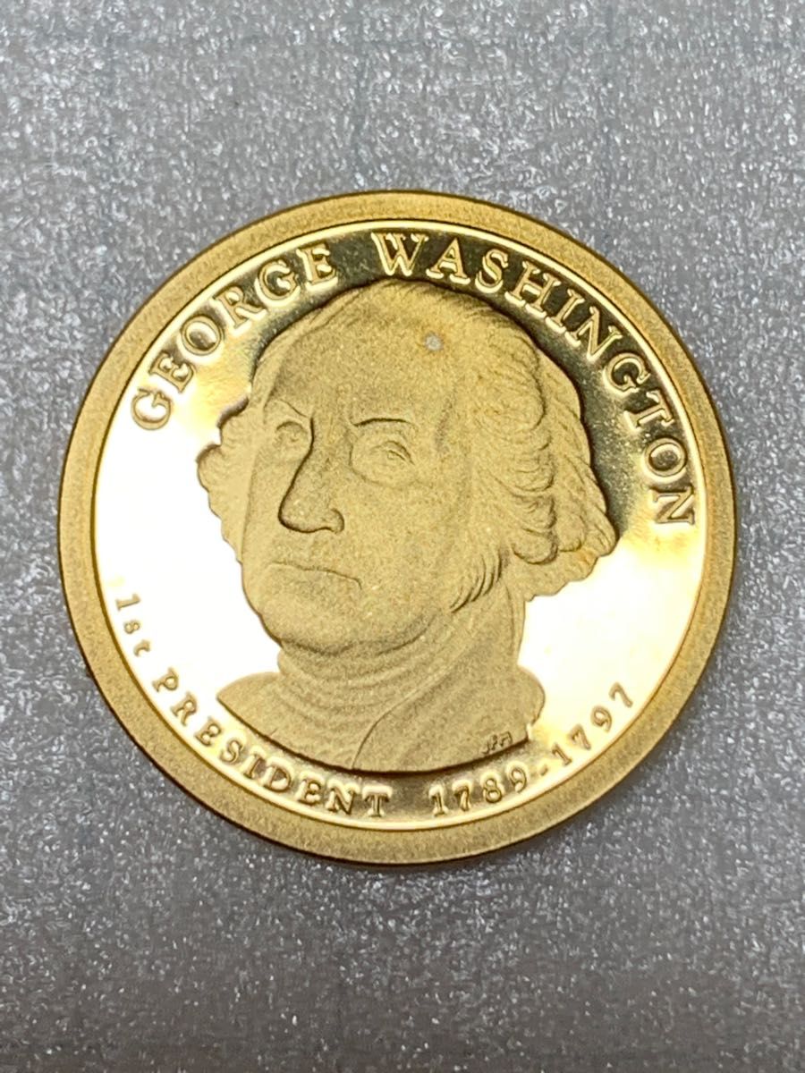 アメリカ 1ドル(ジョージ・ワシントン大統領) プルーフ硬貨 2007年