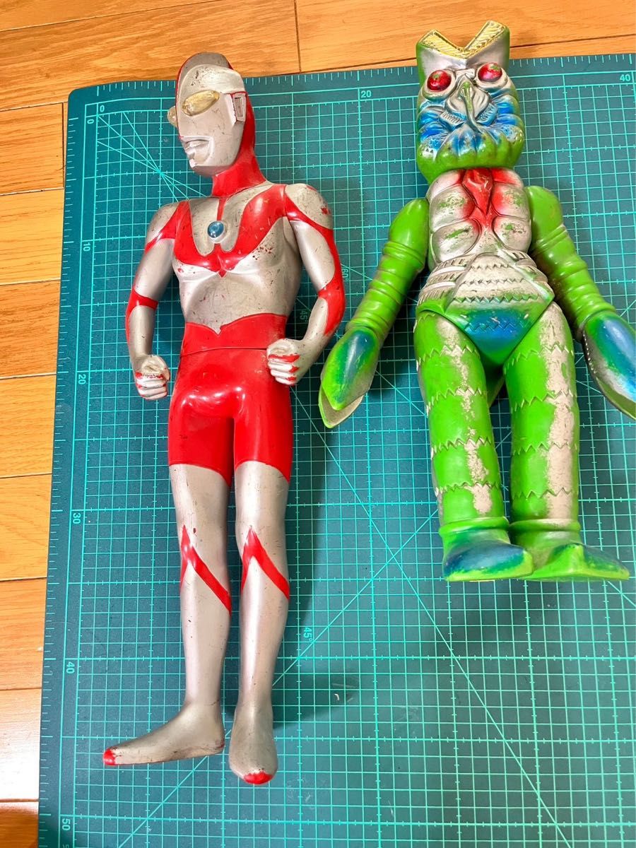 ソフビ ブルマァク バルタン星人 ウルトラマン付きセット復刻 当時物