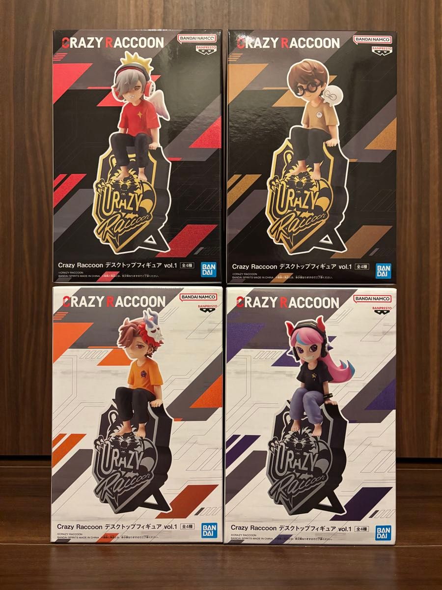 Crazy Raccoon デスクトップフィギュア vol 1 全4種セット｜Yahoo