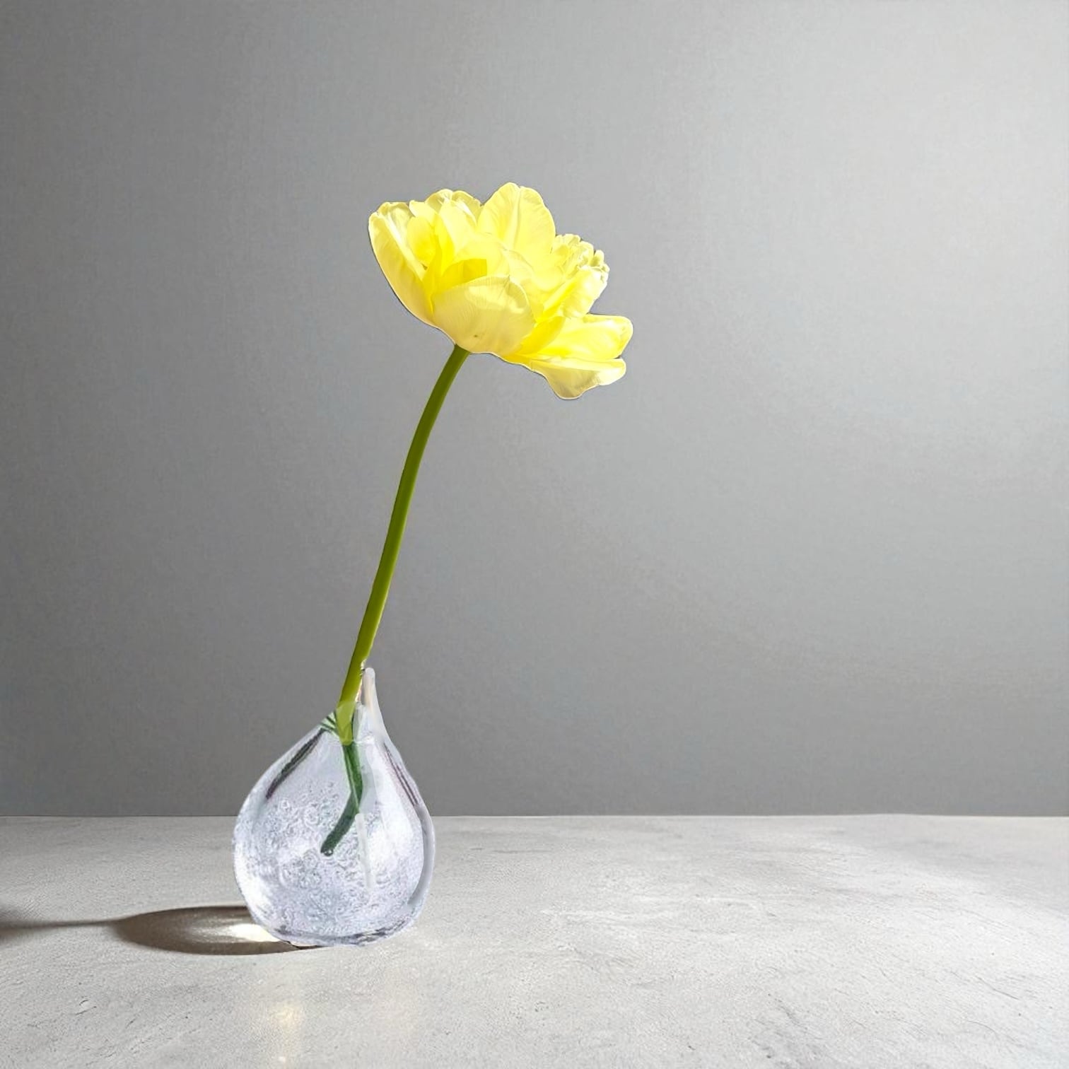 花器(高さ 9 cm) 雫花器 クリア S | TSUNE;田中恒子の器 オンラインストア