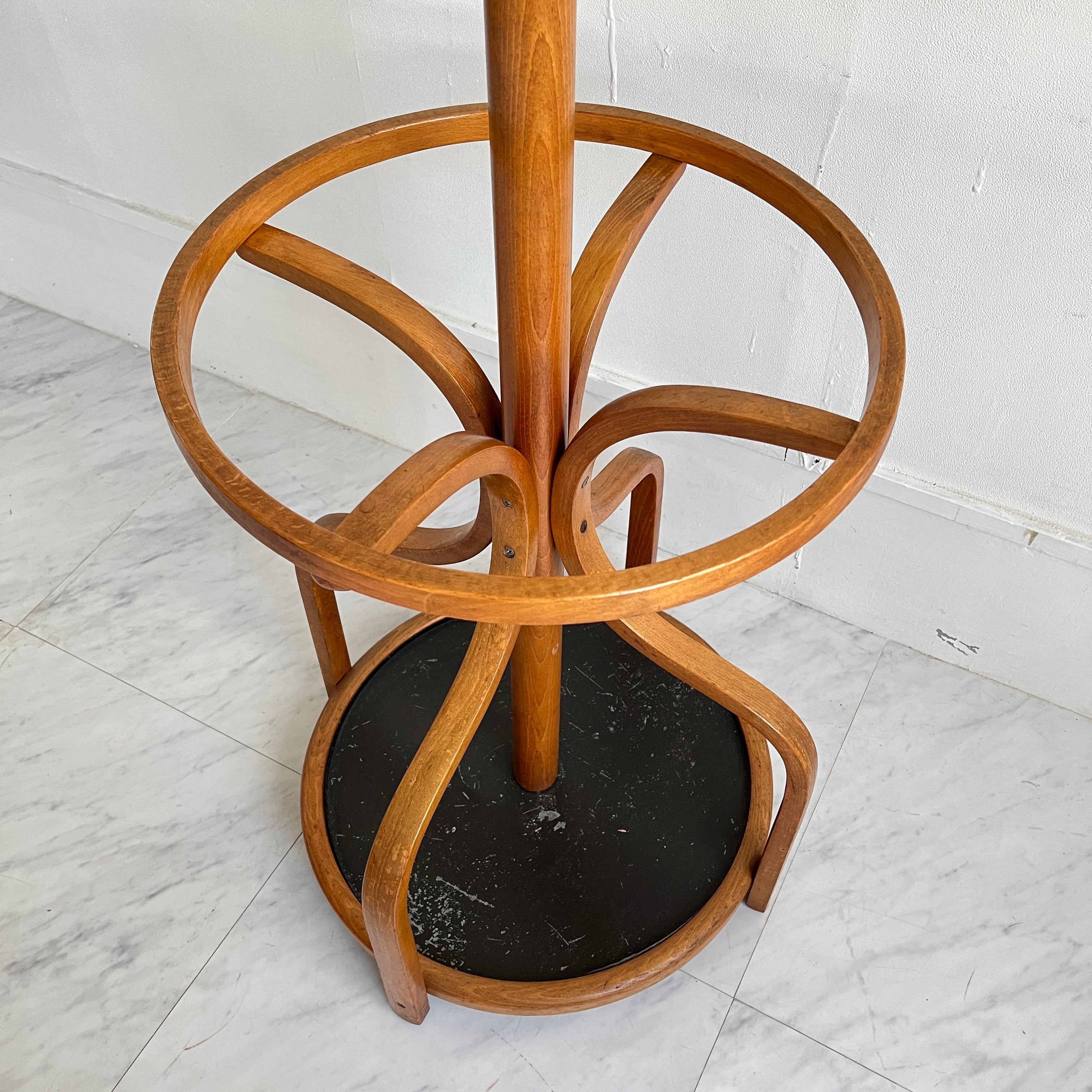 秋田木工 ポールハンガー③ コート掛け 傘立て ヴィンテージ 曲木