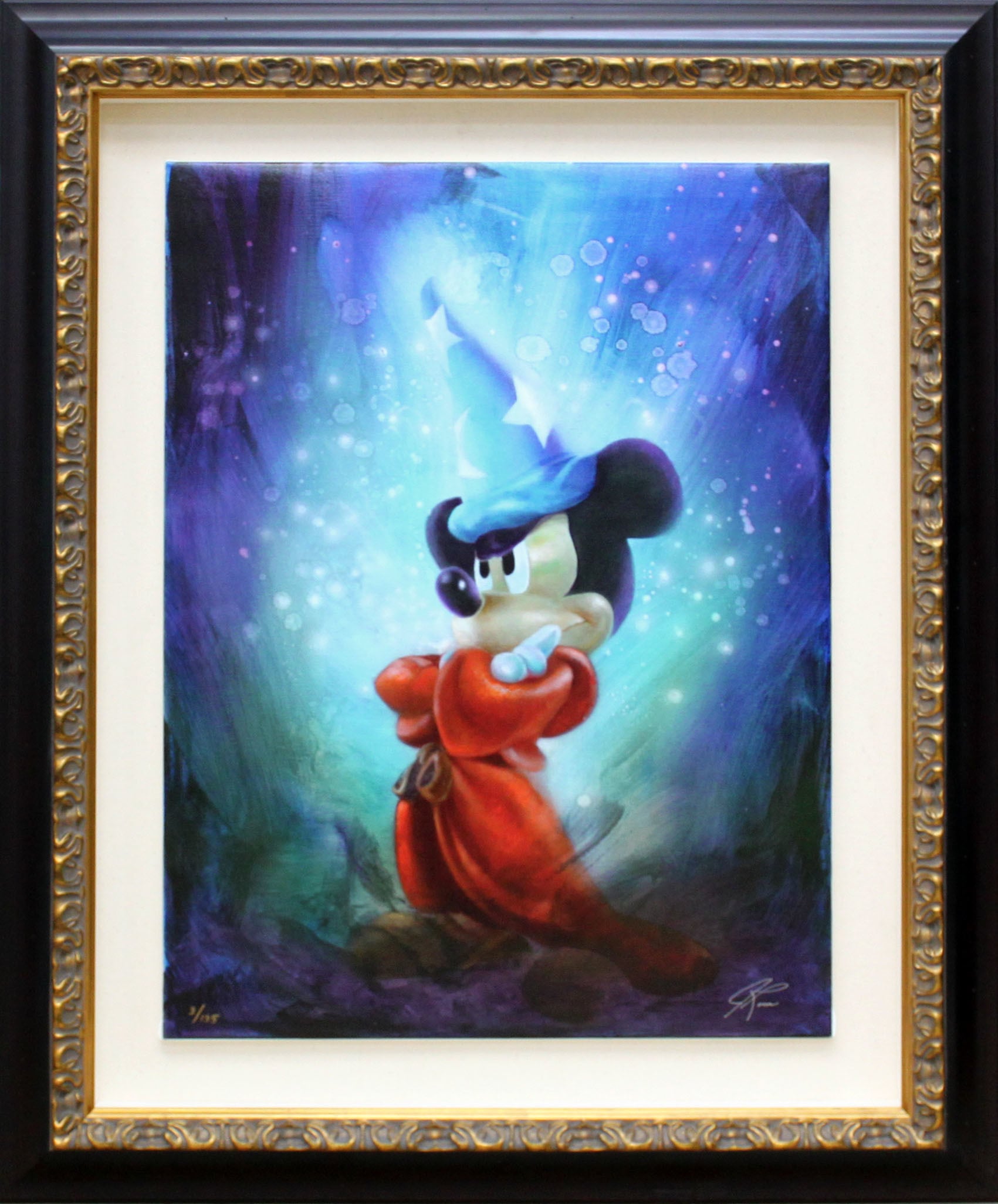 ディズニー絵画「ソーサラー ミッキー/ザ スペル」限定部数