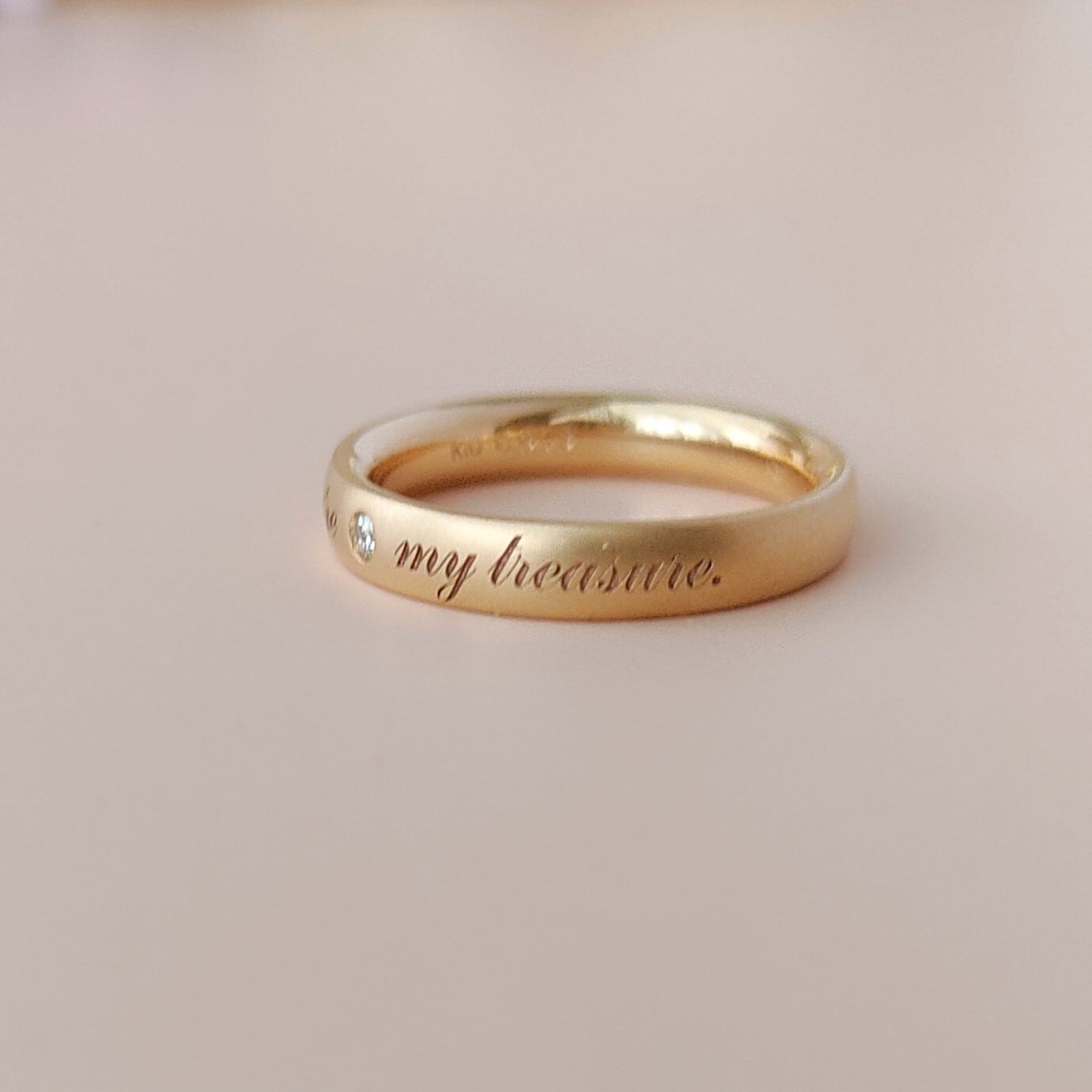 Love letter ring K10/K18 セミオーダー ラブレターリング