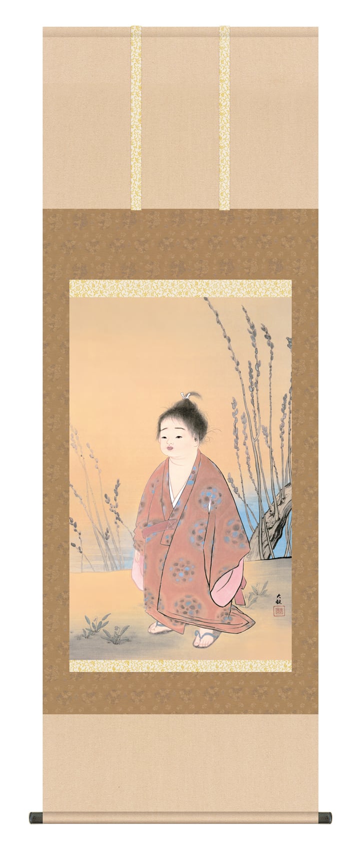 横山大観「蓬莱山」掛軸 掛け軸 高精彩巧芸画 プレゼント ギフト 日本