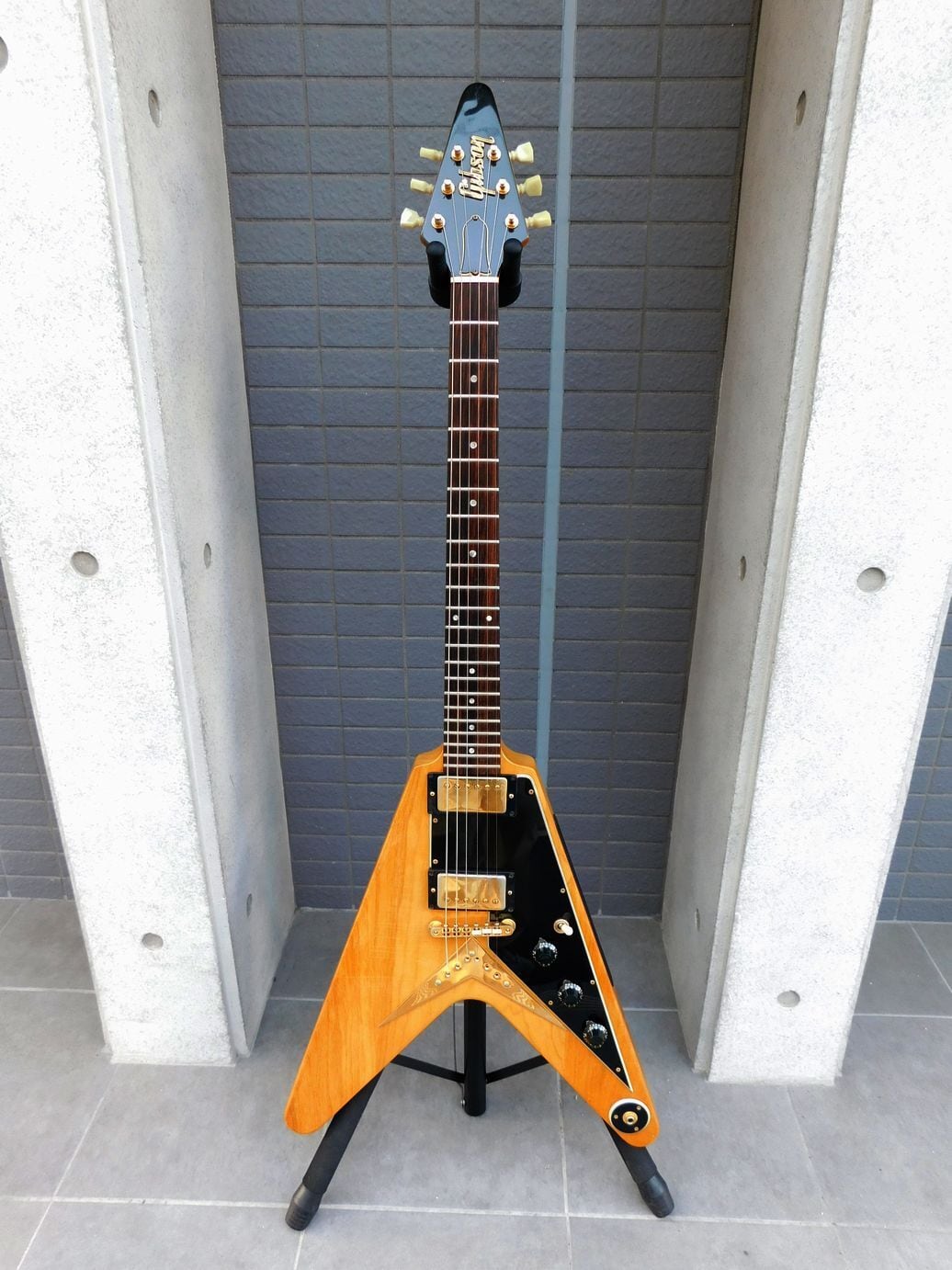 中古 Gibson ギブソン Flying V Heritage Korina Reissue 1982 Natural