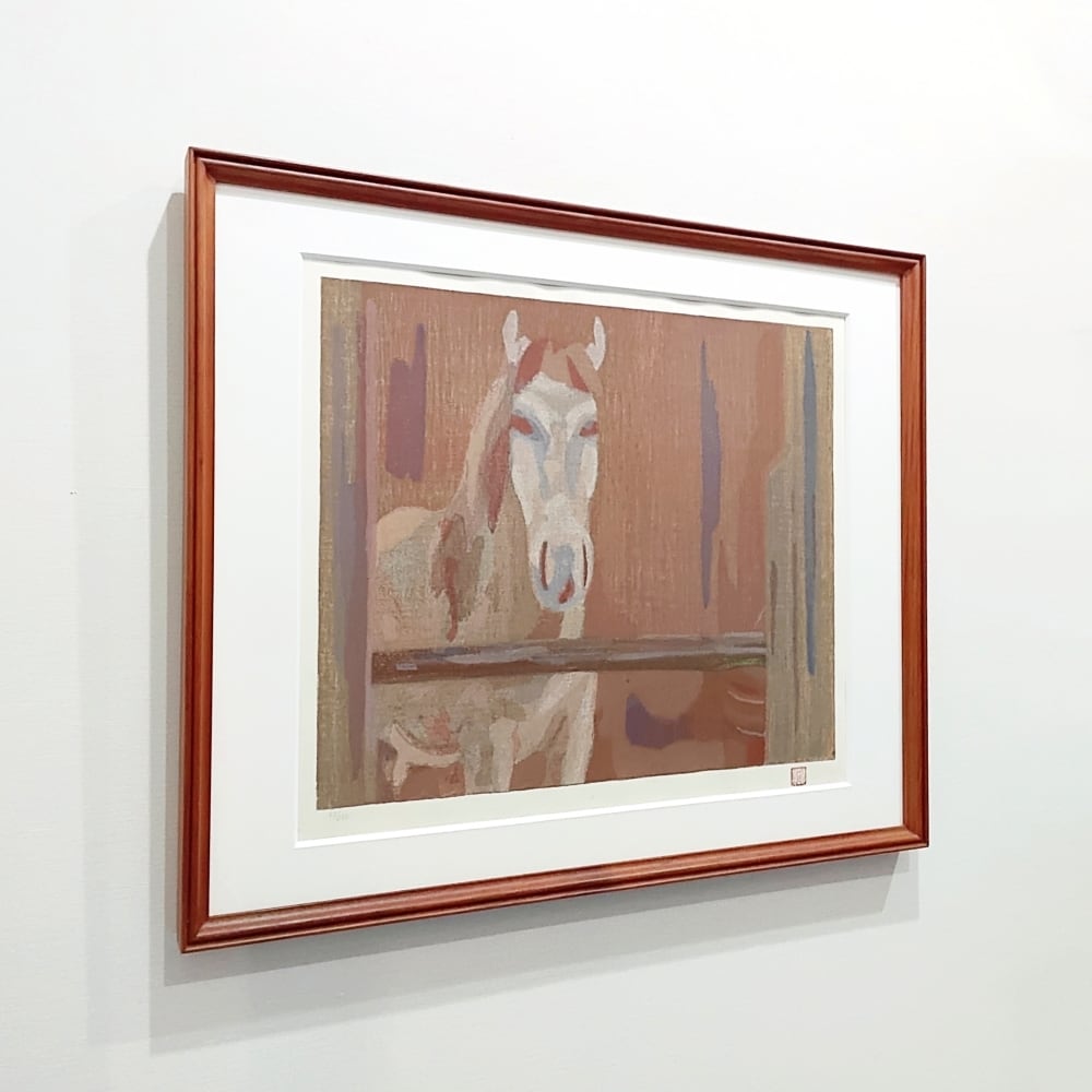 Sold Out】坂本繁二郎「『坂本繁二郎 復刻木版画集』より 馬