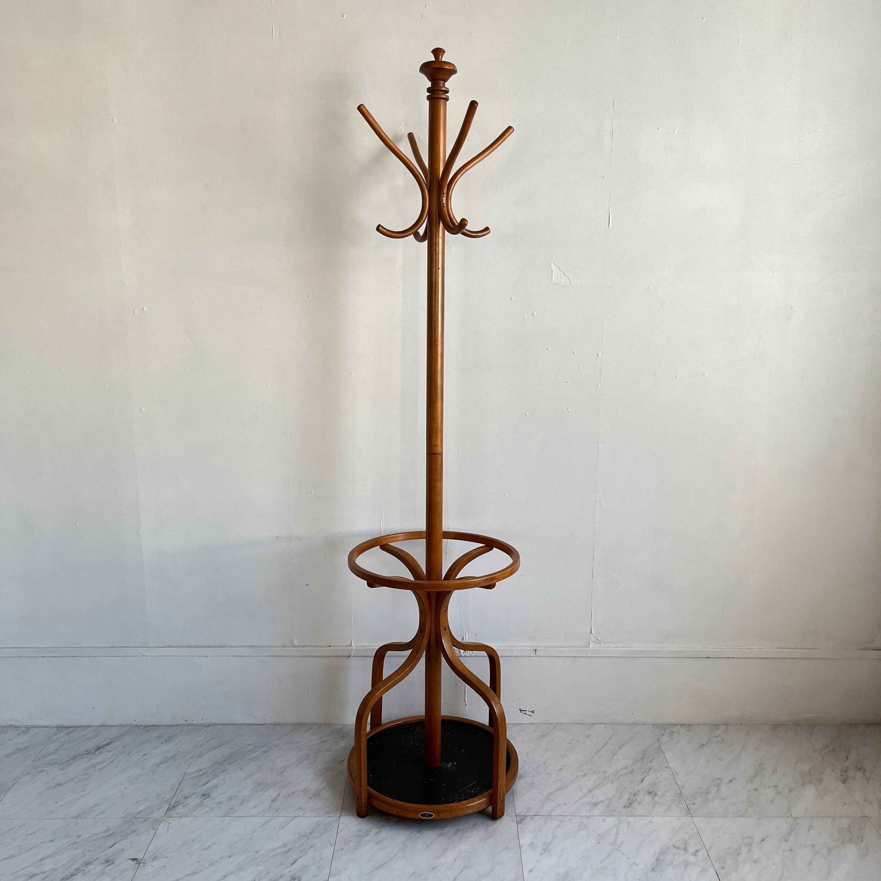 秋田木工 ポールハンガー③ コート掛け 傘立て ヴィンテージ 曲木