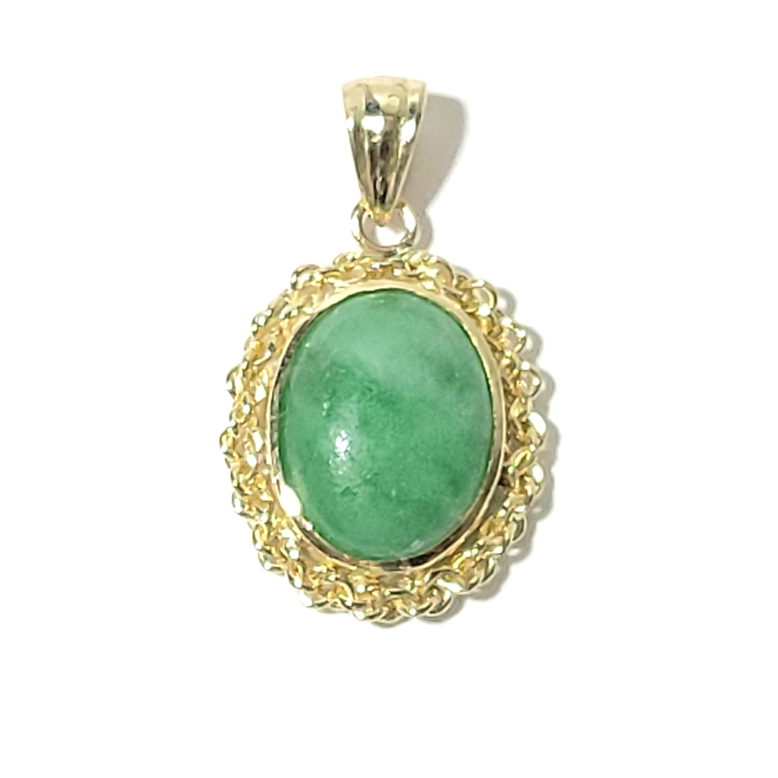 18K 糸魚川翡翠:ペンダントトップ金具（18K)付き BPT0361 | 糸魚川翡翠