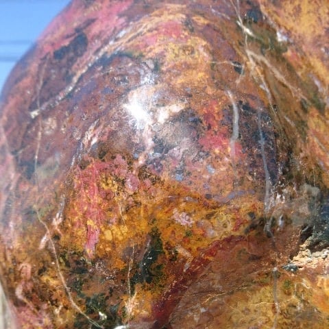 青森産錦石38.7キロ 庭石 鑑賞石 原石 宝石 オブジェ インテリア 置物