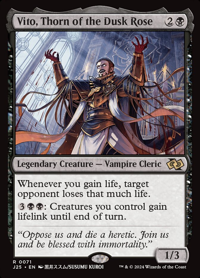 Vito, Thorn of the Dusk Rose · Foundations Jumpstart (J25) #71