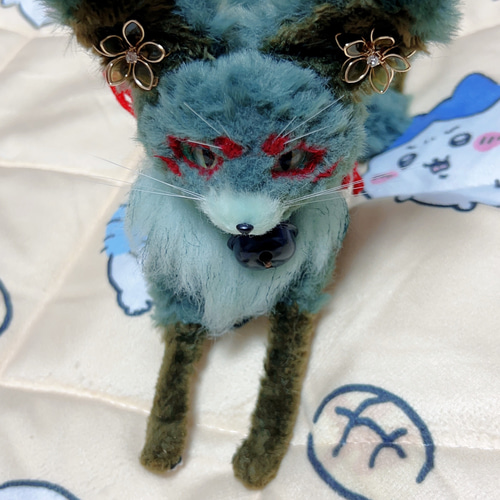 和狐 ミントくん アートドール 幻獣 ぬいぐるみ ケモノの子 通販