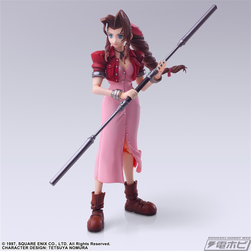 FF7』エアリスとティファが懐かしい姿で可動フィギュア化！デジタル版