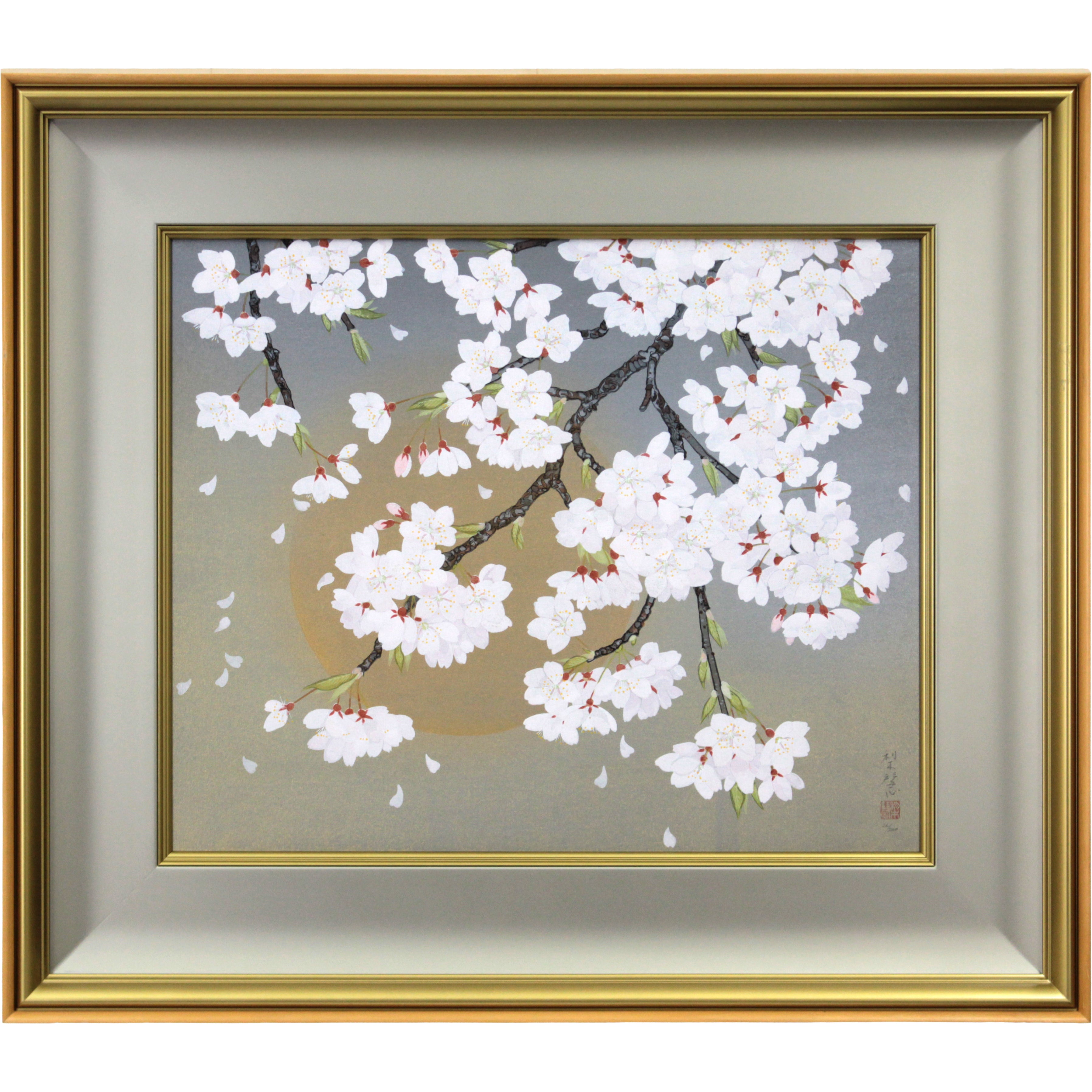 森田りえ子 『朧ろ月』 木版画 - 北海道画廊