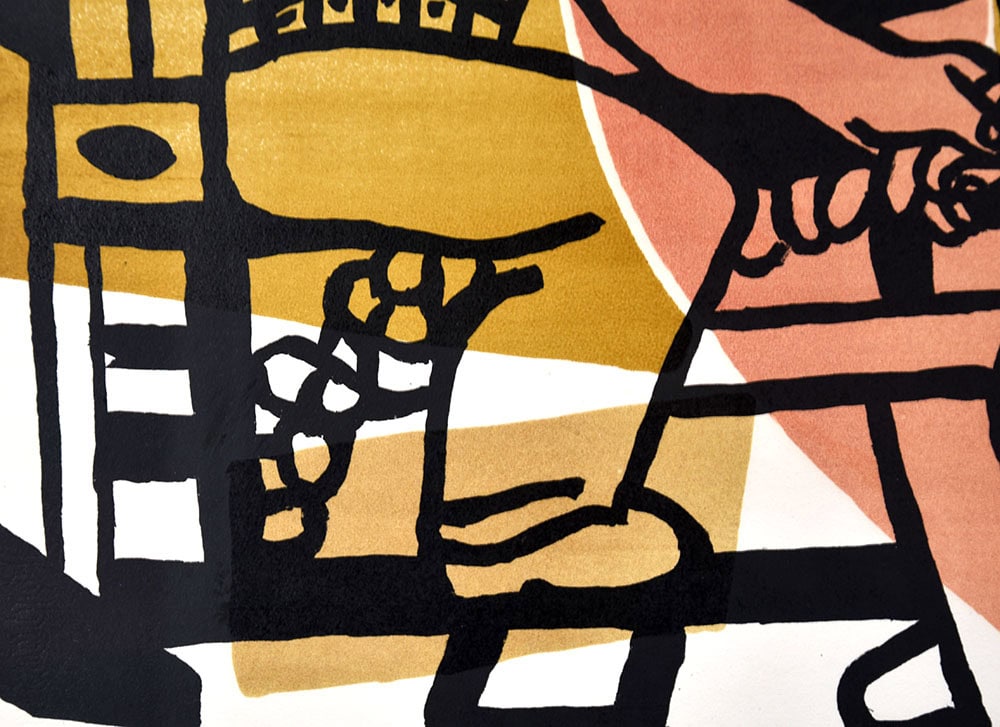 Fernand Léger, Les Constructeurs (The Builders), 1955, Lithograph (S)