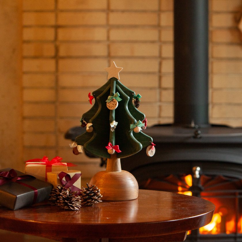 オークヴィレッジ オルゴールツリー プチ クリスマスツリー 日本製