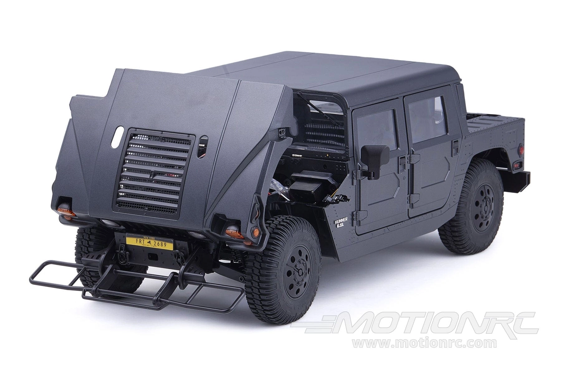 FMS Hummer H1 Black 1/12 Scale 4WD Truck - RTR [FMS11261RTRBK