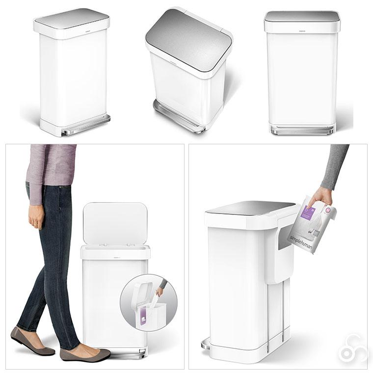 simplehuman（シンプルヒューマン） (正規品) ゴミ箱 レクタンギュラー