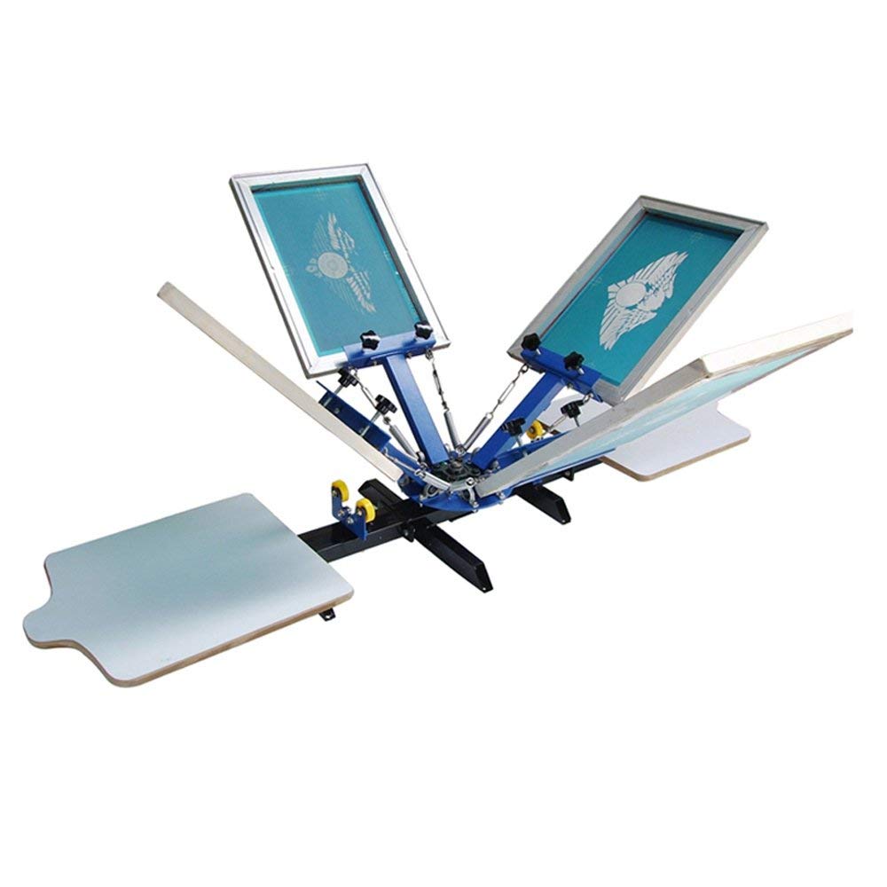 Amazon | シルクスクリーン印刷機2ステーション4カラースクリーン印刷