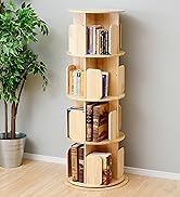 Amazon｜山善(YAMAZEN) 本棚 (回転式本棚) 絵本棚 天板に物が置ける A4