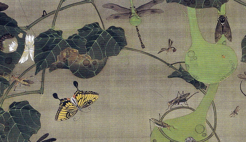 動植綵絵 釈迦三尊像 Shaka Sanzon-zo(Shaka Triad) | 伊藤若冲 Ito
