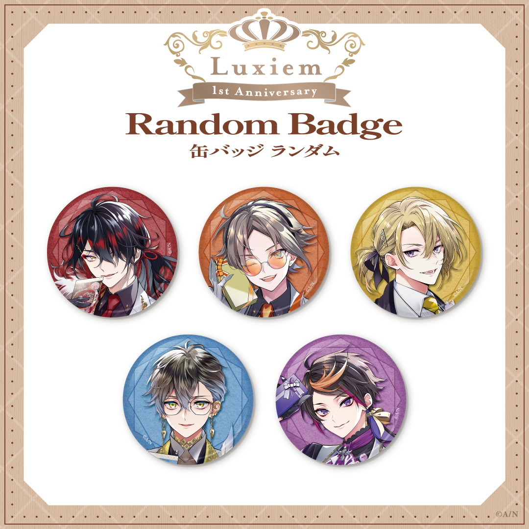 Luxiem 1st Anniversary】ランダム 缶バッジ｜にじさんじオフィシャル