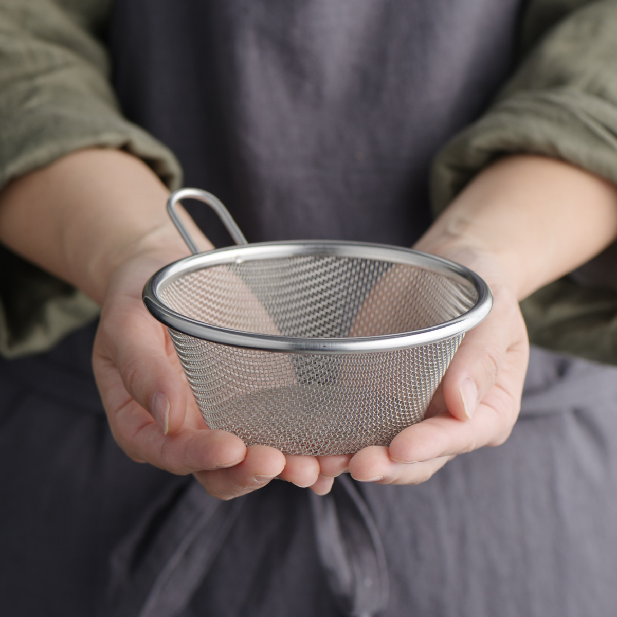 ヨシカワ 手付きストレーナー 13cm 深型 and ステンレス製 日本製 食洗