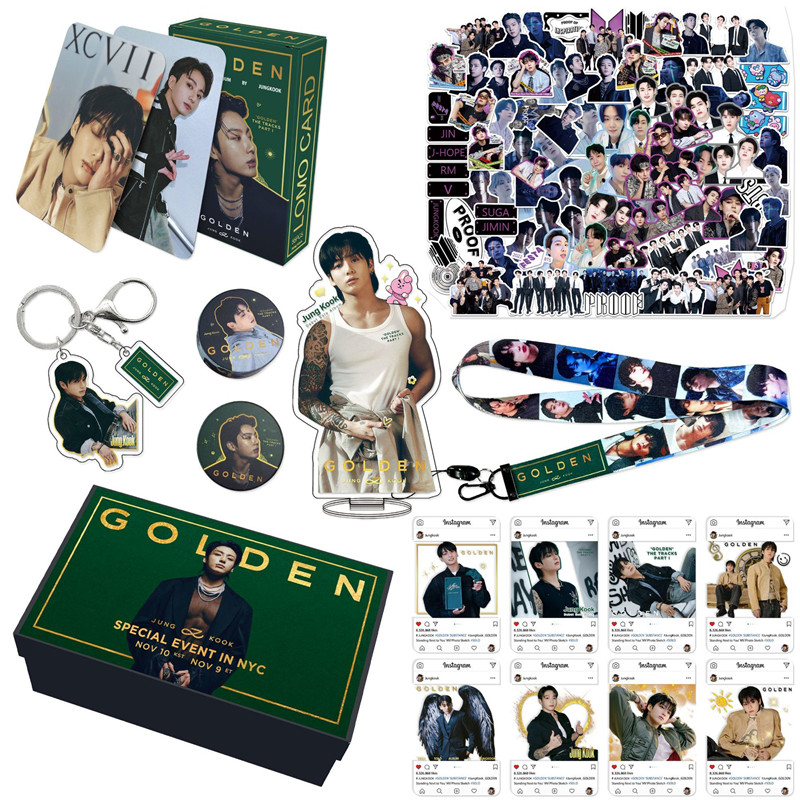 JUNG KOOKグッズ GOLDEN ギフトボックス フォトカード グク テープ