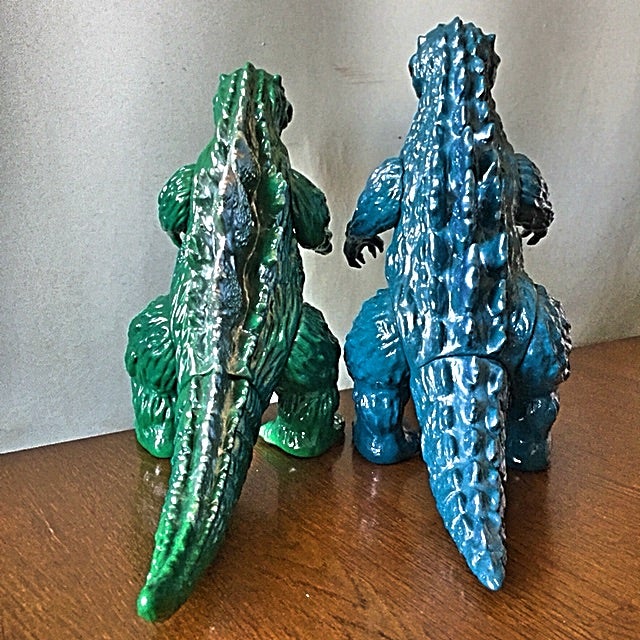 2種のひな形ゴジラ～M1号製とパイロットエース製 | 怪獣玩具とカタナと