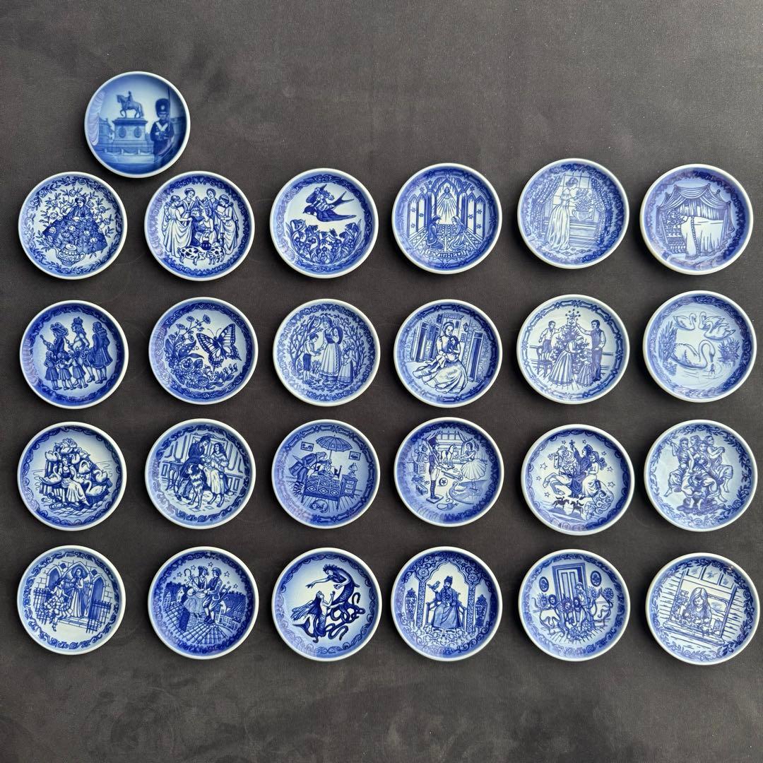   アンデルセン8cmミニチュアプレート25枚 ROSENDAHL Andersen Dessert Plate Lin Utzon ローゼンダール