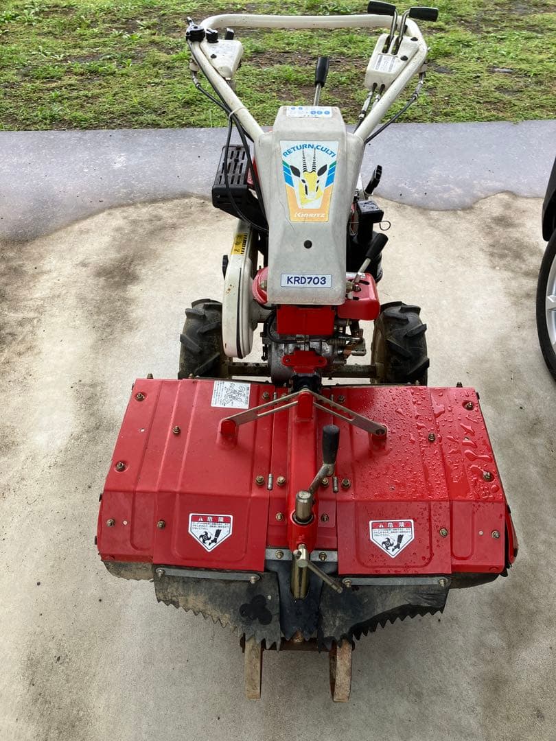 KIORITZ KR0703 耕運機 赤 Yahoo!オークション - 中古 管理機 耕運機 共立リターンカルチ KRD703