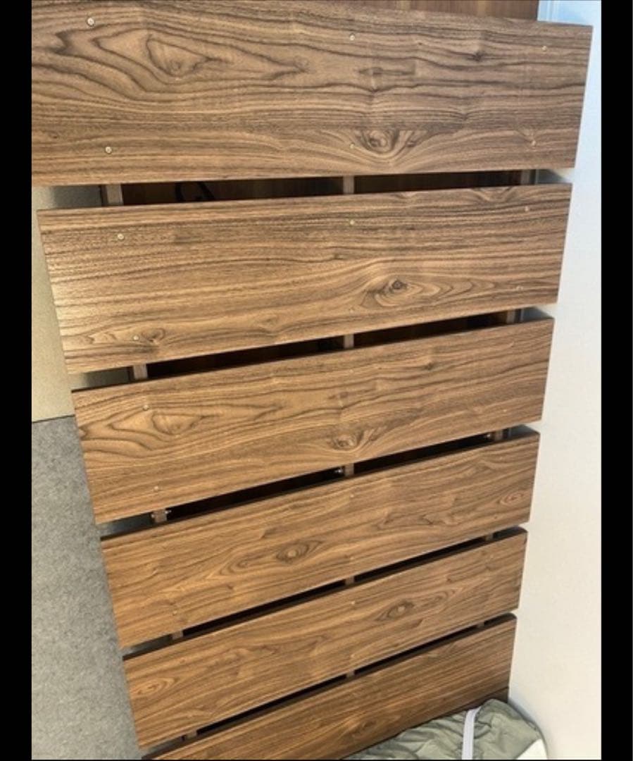 【美品】LOWYA ベッドフレーム　シングル　ウォルナット　すのこ Amazon｜LOWYA ロウヤ ベッド ベッドフレーム ロータイプ ローベッド