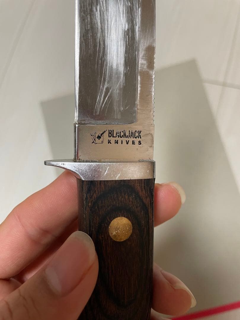 BLACKJACK KNIVES 出刃包丁 レザーシース付き Trail Guide - Arizona Custom Knives