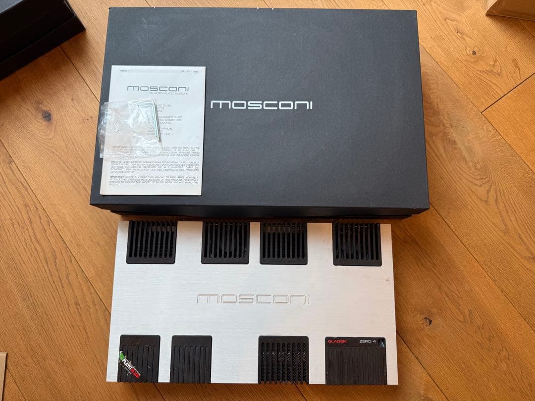 元箱•説明書付】MOSCONI GLADEN ZERO4 4ch AB級アンプ - メルカリ