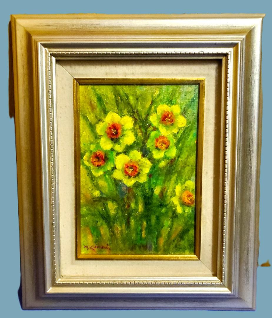 小泊芳彦作　油彩画 　花　SM号　　B-33 小泊芳彦作 油彩画 花 SM号 B-33 - メルカリ