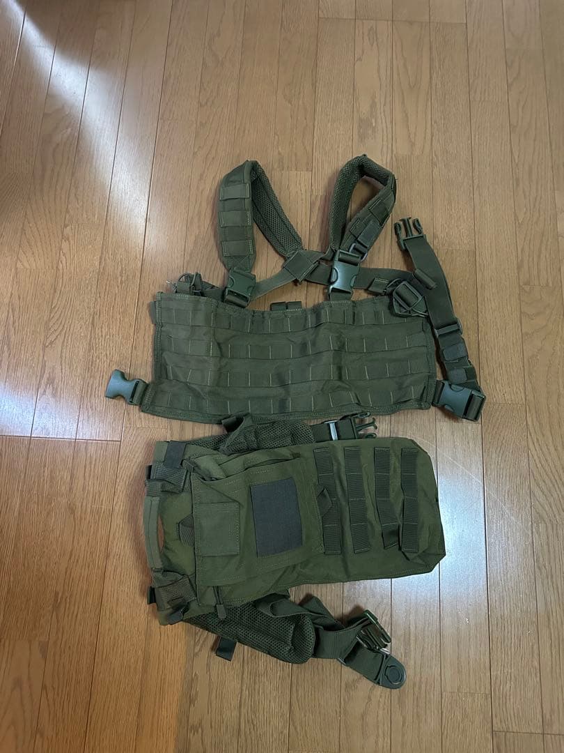 オリーブドラブ チェストリグキャメル入り付き TT(タスマニアンタイガー)チェストリグ Mk2 G36 7616(陸上自衛隊/迷彩