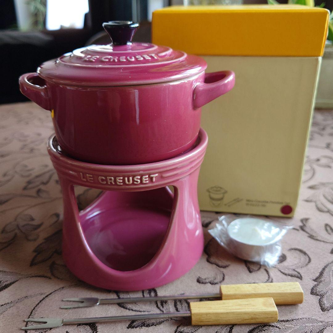 LE CREUSET ル・クルーゼ ミニココット フォンデュセット〈未使用〉② LE CREUSET - LE CREUSET ル クルーゼ ミニフォンデュセットの通販 by