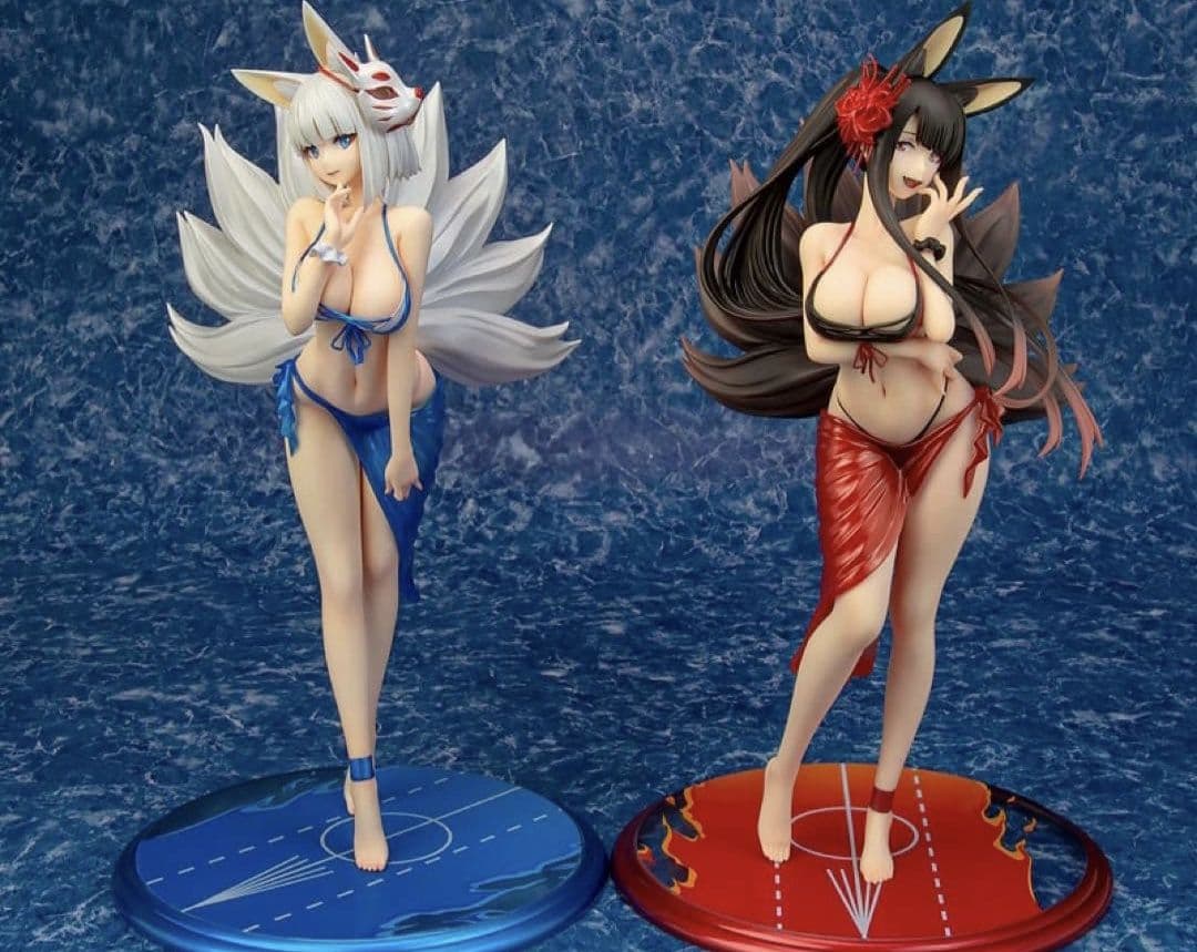 アズールレーン 加賀 常夏の殺生石 赤城 楽園の彼岸花 フィギュア 2体セット Amazon.co.jp: Dream Tech アズールレーン 加賀 【常夏の殺生石】 1/8