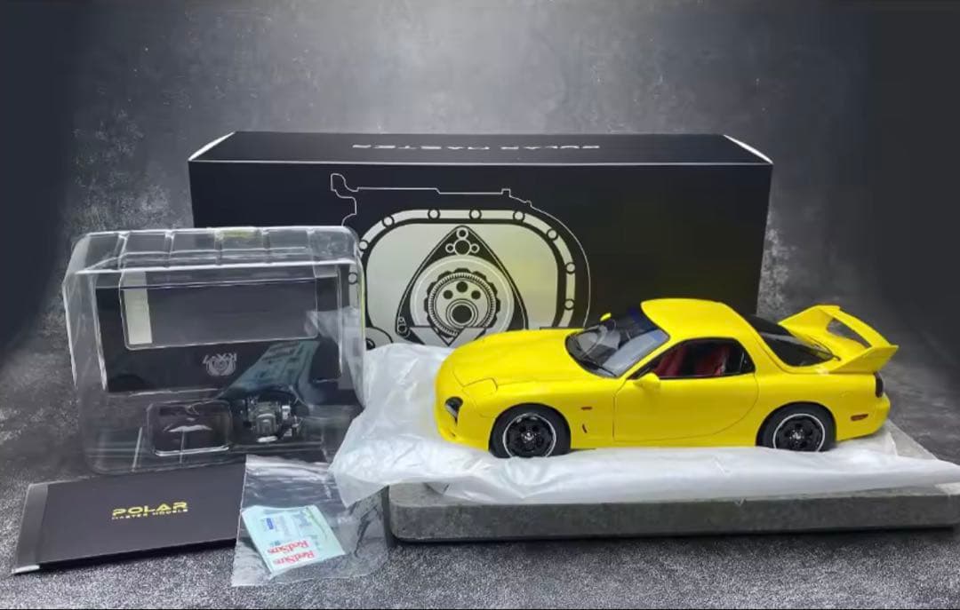 POLAR MASTER RX-7 1:18 ダイキャスト￼ミニカー 1/18 Polar Master Mazda RX-7 RX7 Spirit R (Grey) Diecast Car Model