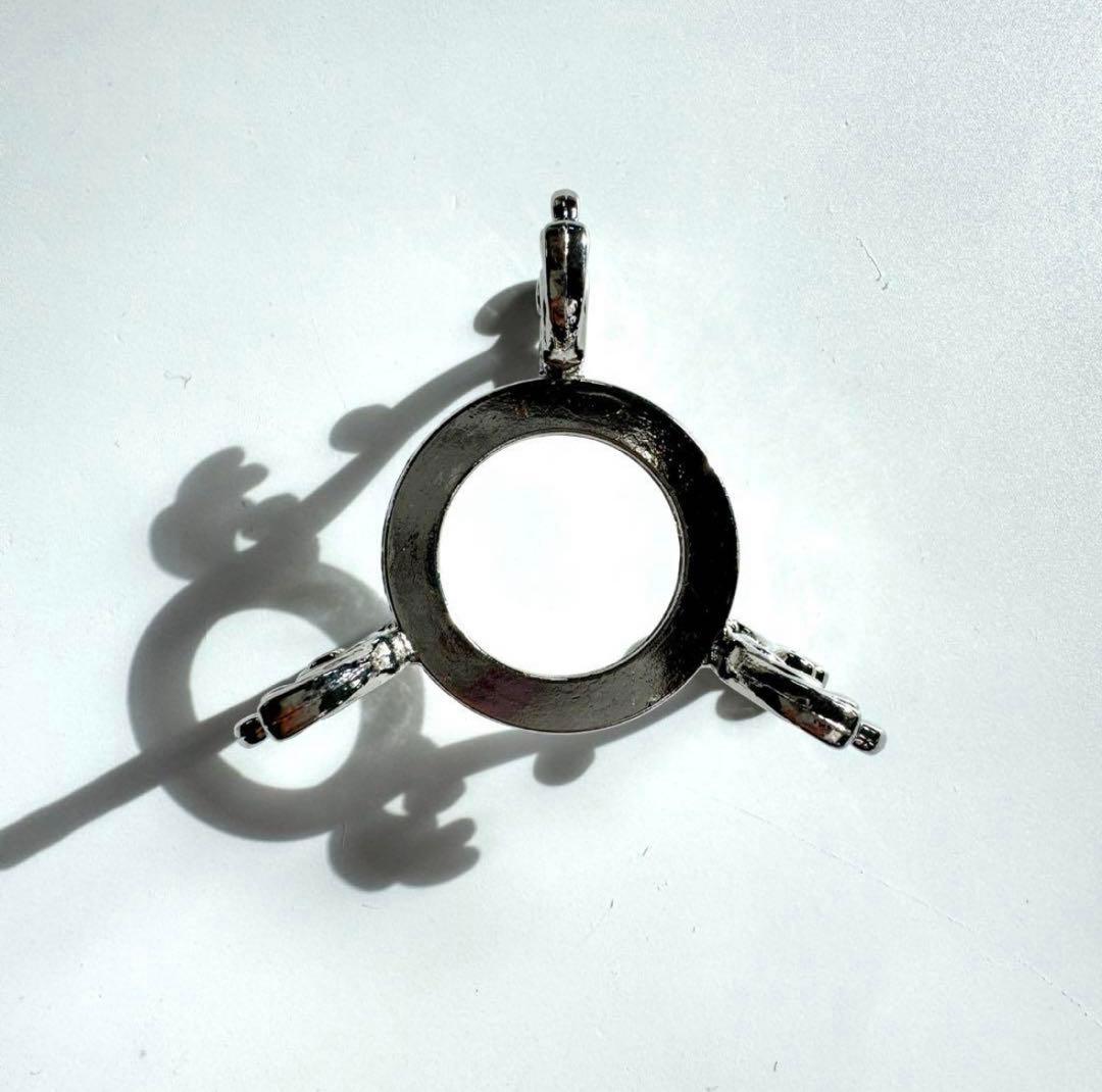 虹入り キャンディフローライト スフィア 53.6mm 金属台座付き