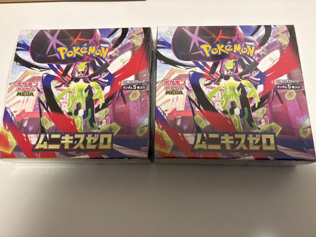 ポケモンカードゲーム ムニキスゼロ　シェリンク付き　2BOX ムニキスゼロ 未開封シュリンク付き 2BOX ポケモンカードゲーム 拡張
