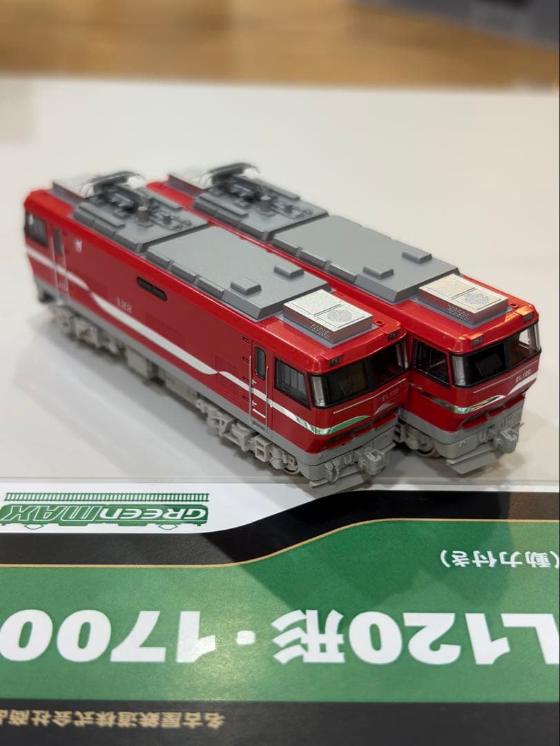 【セットバラシ品】グリーンマックスEL120 M+T Nゲージ 名鉄EL120形電気機関車2両（T＋M）セット（M付き） グリーンマックス