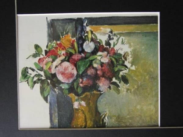 ポール・セザンヌ、「FLEURS DANS UN VASE」、海外版超希少レゾネ ポール・セザンヌ、「FLEURS DANS UN VASE」、海外版超希少レゾネ