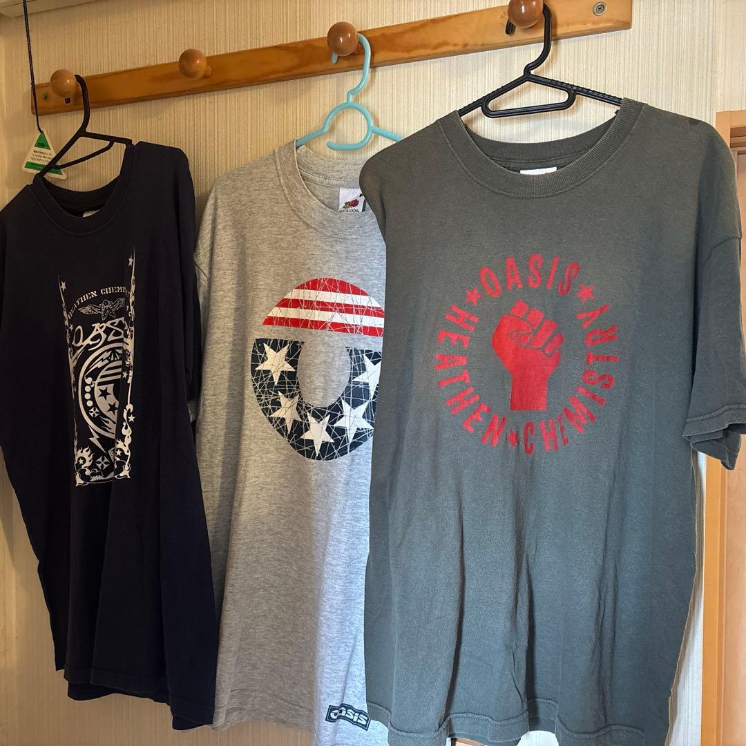 オアシス oasis 2002ツアー Tシャツ 3枚セット オアシス、日本公式ツアーグッズが公開に 浮世絵、江戸紫Tシャツや