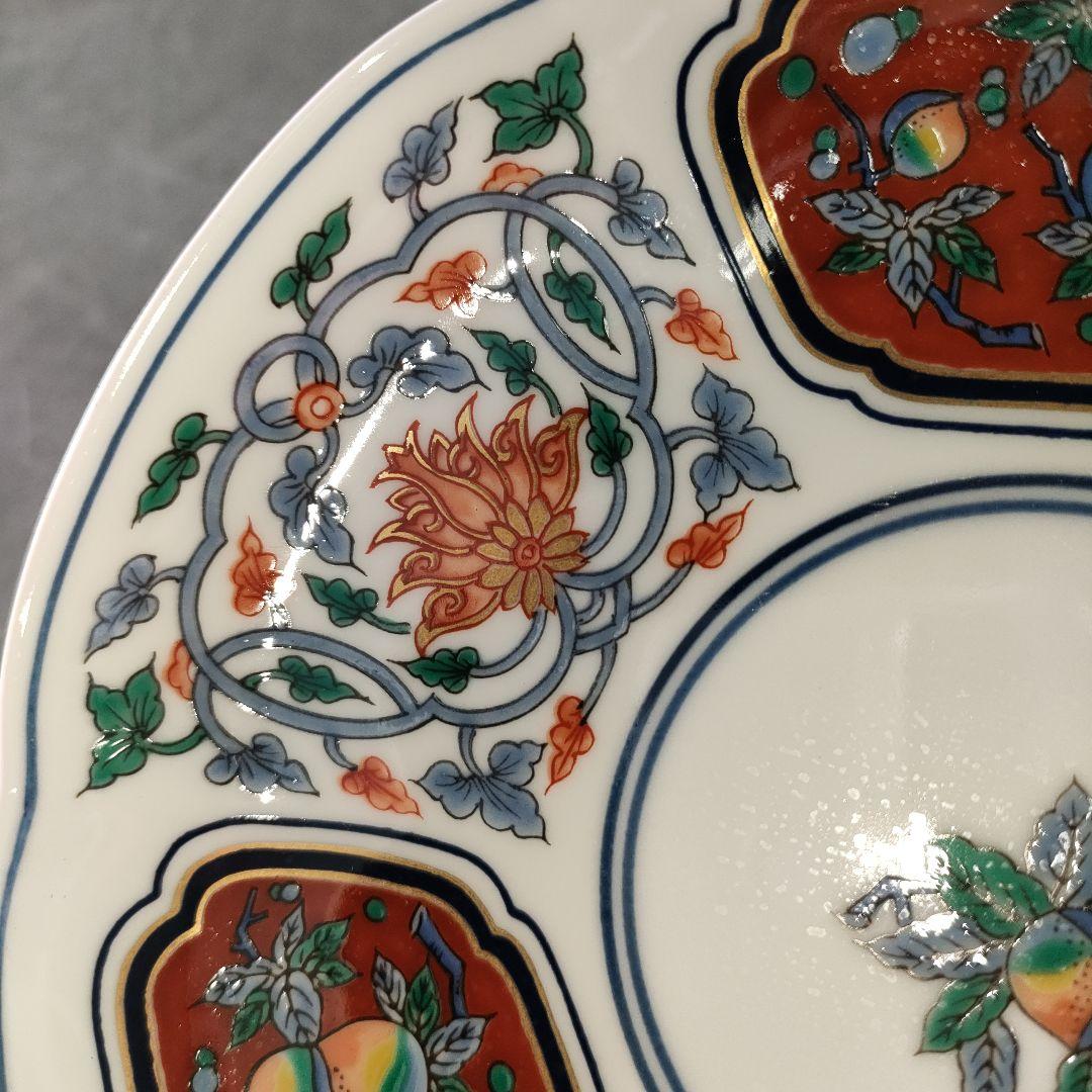 A1211-5/有田焼/其泉窯/草花果実紋銘々皿5客/向付/菓子