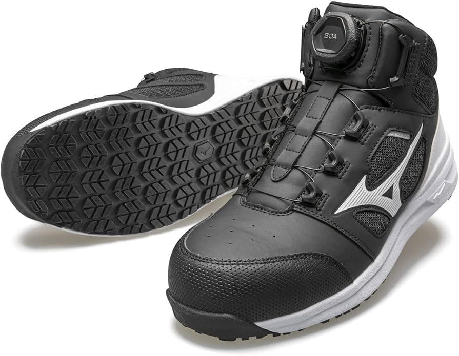 ミズノワークシューズ 安全靴 オールマイティ LSⅡ73M BOA【新品】 オールマイティ LSII 73 M BOA (ダイヤル／ミッドカット／ワーキング